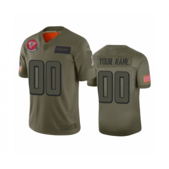 Men's Atlanta Falcons Customized Camo 2019 Salute to Service Limited Jersey - Ujersey
