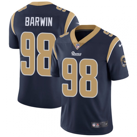 Youth Nike Los Angeles Rams #98 Connor Barwin Navy Blue Team Color Vapor Untouchable Limited Player NFL Jersey - Ujersey