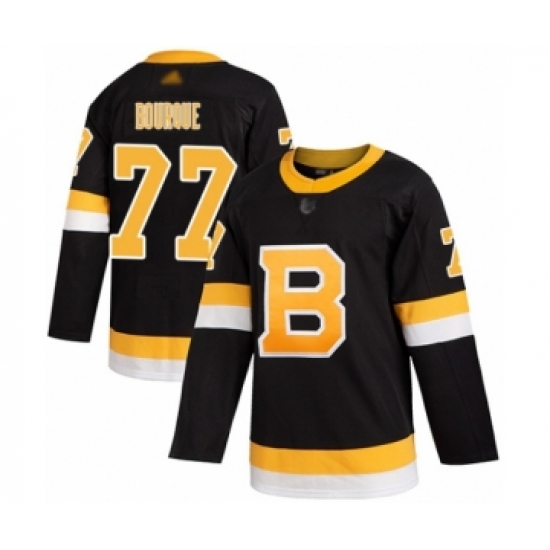 Youth Boston Bruins #77 Ray Bourque Authentic Black Alternate Hockey Jersey - Ujersey