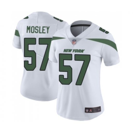Women's New York Jets #57 C.J. Mosley White Vapor Untouchable Limited Player Football Jersey - Ujersey