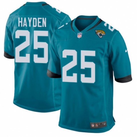 Men's Nike Jacksonville Jaguars #25 D.J. Hayden Game Black Alternate NFL Jersey - Ujersey