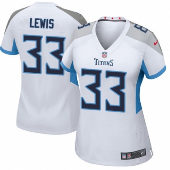 Women's Nike Tennessee Titans #33 Dion Lewis Game White NFL Jersey - Ujersey