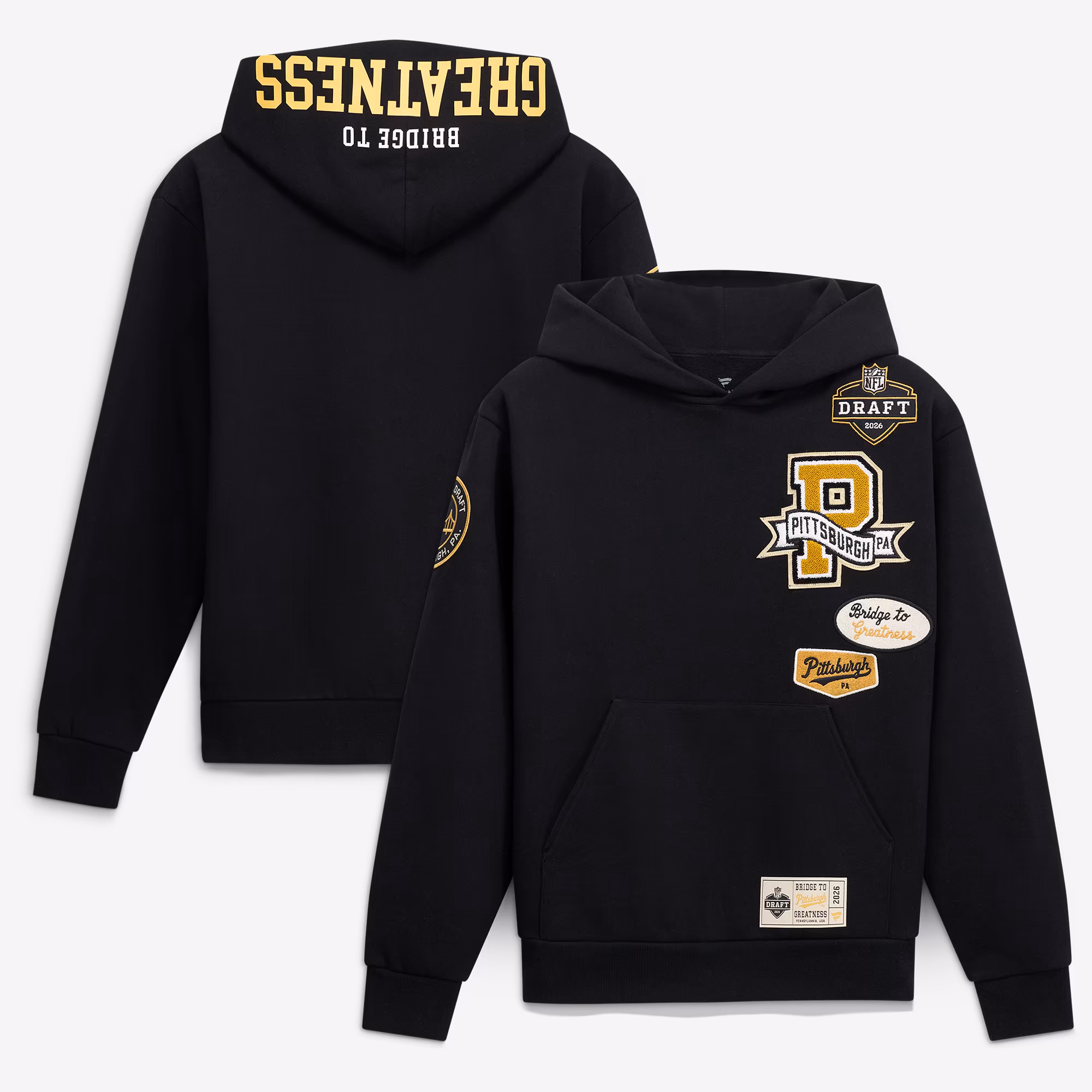 Men's 2026 NFL Draft Fanatics Black Hoodie - Ujersey