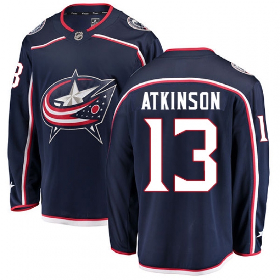 Men's Columbus Blue Jackets #13 Cam Atkinson Fanatics Branded Navy Blue Home Breakaway NHL Jersey - Ujersey