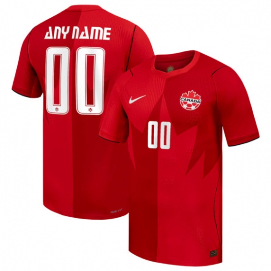 Men's Canada Custom 2026 Red Home Soccer Jersey - Ujersey