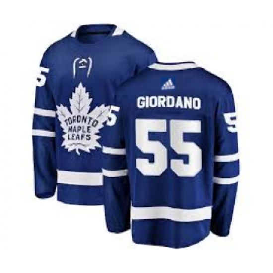 Men's Toronto Maple Leafs #55 Mark Giordano Royal Blue Adidas Stitched NHL Jersey - Ujersey