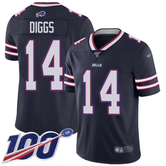 Nike Buffalo Bills #14 Stefon Diggs Navy Men's Stitched NFL Limited Inverted Legend 100th Season Jersey - Ujersey