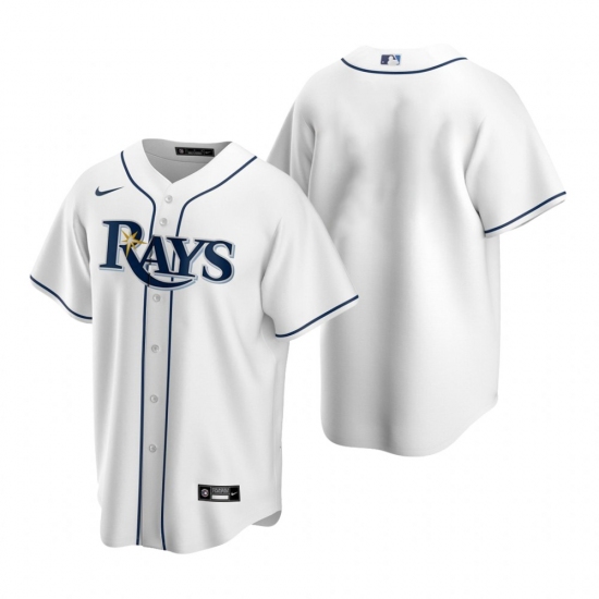Men's Nike Tampa Bay Rays Blank White Home Stitched Baseball Jersey - Ujersey