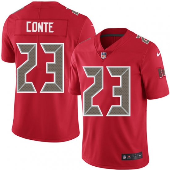 Men's Nike Tampa Bay Buccaneers #23 Chris Conte Limited Red Rush Vapor Untouchable NFL Jersey - Ujersey