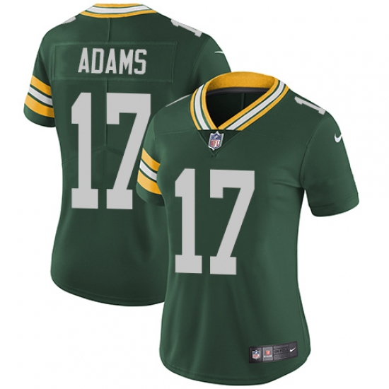 Women's Nike Green Bay Packers #17 Davante Adams Elite Green Team Color NFL Jersey - Ujersey
