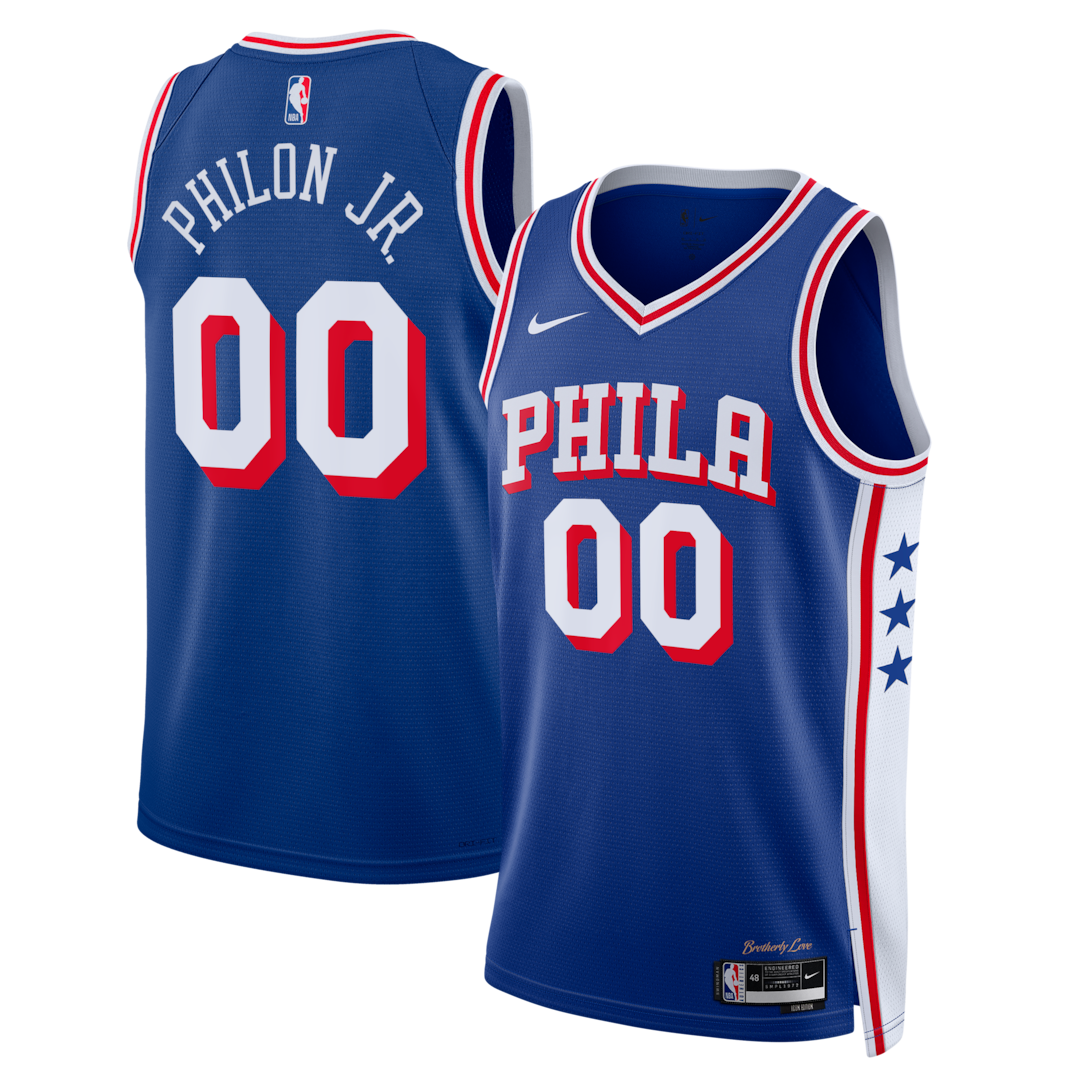 Unisex Philadelphia 76ers Labaron Philon Jr. Nike Royal Swingman Jersey - Icon Edition