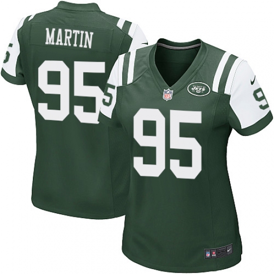 Women's Nike New York Jets #95 Josh Martin Game Green Team Color NFL Jersey - Ujersey