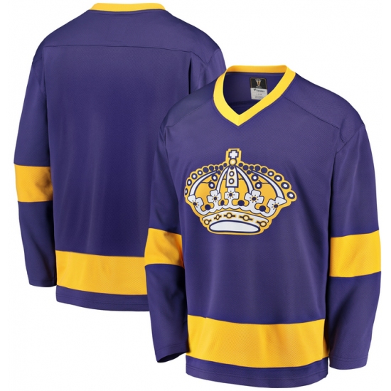 Men's Los Angeles Kings Blank Purple Adidas Stitched Hockey Jersey - Ujersey
