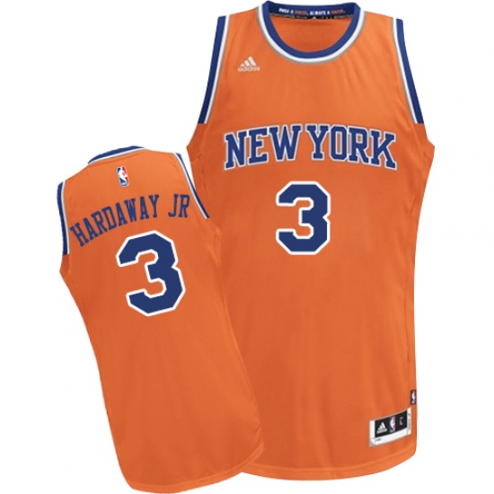 Men's Adidas New York Knicks #3 Tim Hardaway Jr. Swingman Orange Alternate NBA Jersey - Ujersey