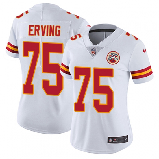 Women's Nike Kansas City Chiefs #75 Cameron Erving White Vapor Untouchable Elite Player NFL Jersey - Ujersey