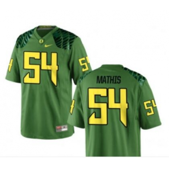 Men's Oregon Ducks #54 Dru Mathis Limited Alumni Player Green Jersey - Ujersey