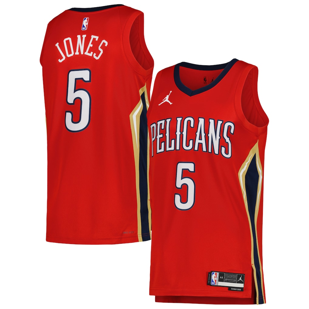 Unisex New Orleans Pelicans Herbert Jones Jordan Brand Red Swingman Jersey - Statement Edition - Ujersey NHL
