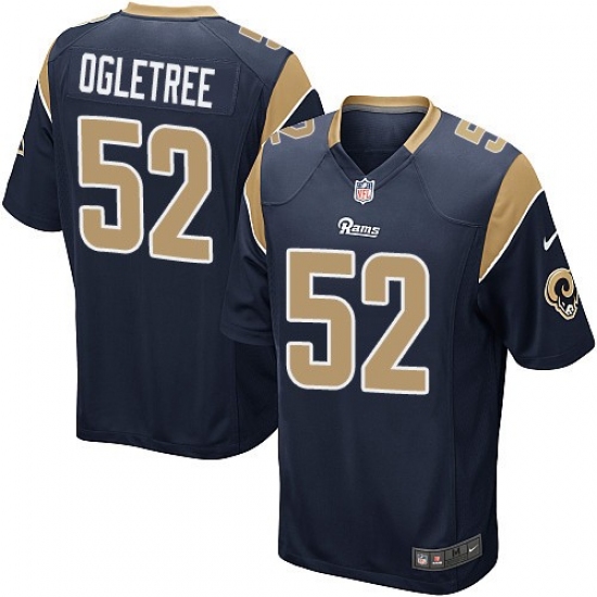 Men's Nike Los Angeles Rams #52 Alec Ogletree Game Navy Blue Team Color NFL Jersey - Ujersey