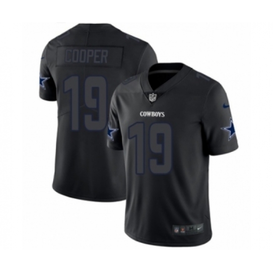 Men's Nike Dallas Cowboys #19 Amari Cooper Limited Black Rush Impact NFL Jersey - Ujersey