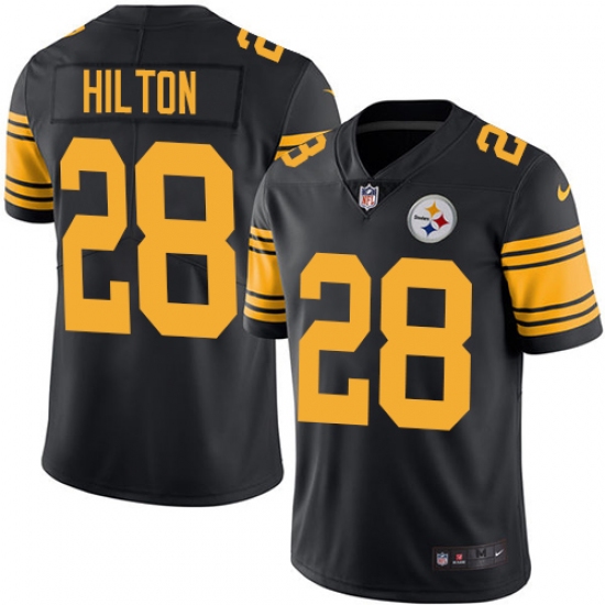 Youth Nike Pittsburgh Steelers #28 Mike Hilton Limited Black Rush Vapor Untouchable NFL Jersey - Ujersey