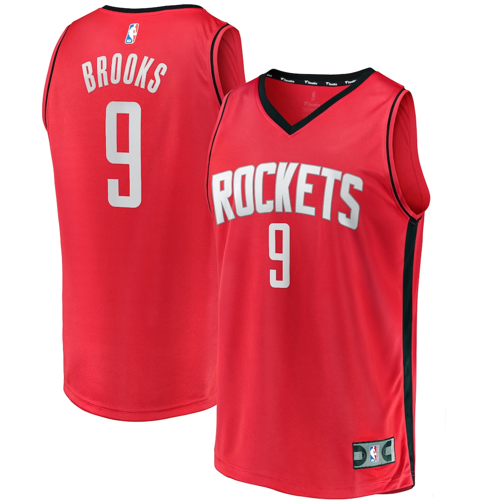 Men's Houston Rockets Dillon Brooks Fanatics Red Fast Break Replica Player Jersey - Icon Edition - ujerseystore