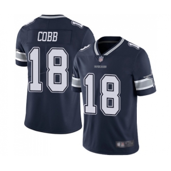 Youth Dallas Cowboys #18 Randall Cobb Navy Blue Team Color Vapor Untouchable Limited Player Football Jersey - Ujersey