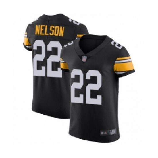Men's Pittsburgh Steelers #22 Steven Nelson Black Alternate Vapor Untouchable Elite Player Football Jersey - Ujersey