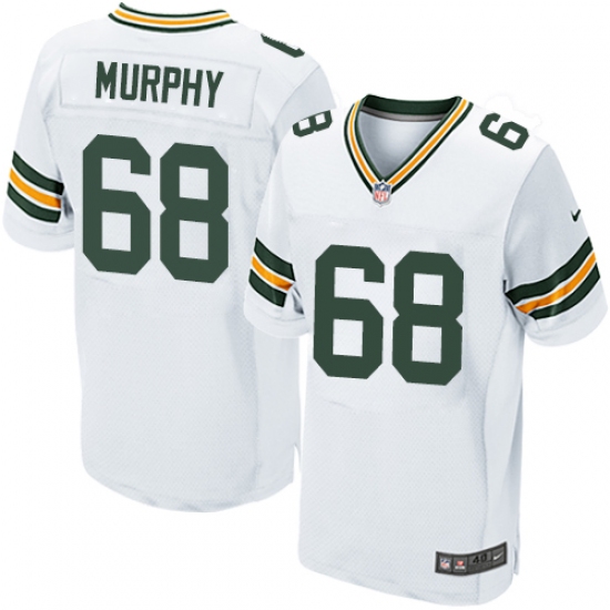 Men's Nike Green Bay Packers #68 Kyle Murphy Elite White NFL Jersey - Ujersey
