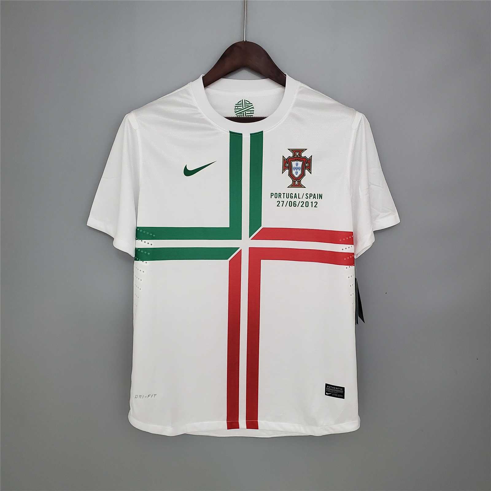 Portugal Retro Soccer Jersey Away Custom Shirt 2012 - ujerseystore