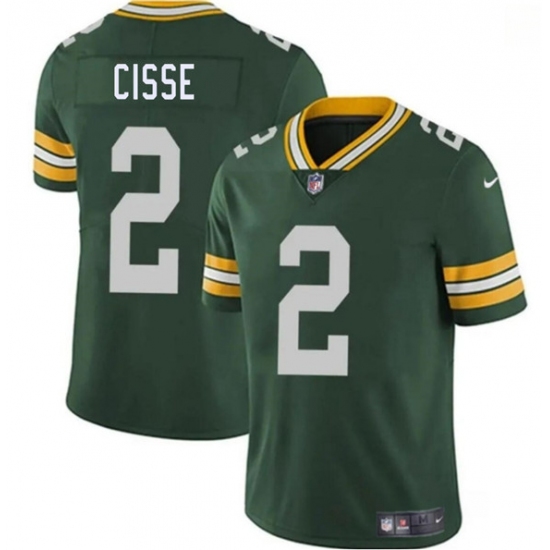 Men's Green Bay Packers #2 Brandon Cisse Green 2026 Vapor Untouchable Limited Football Stitched Jersey