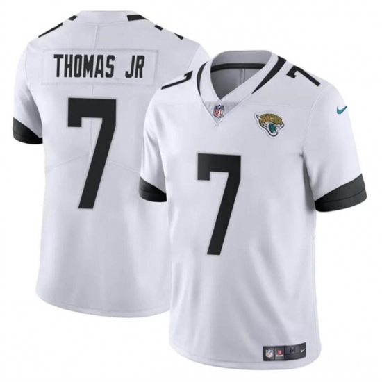 Men's Jacksonville Jaguars #7 Brian Thomas Jr White 2024 Draft Vapor Untouchable Limited Football Stitched Jersey - Ujersey