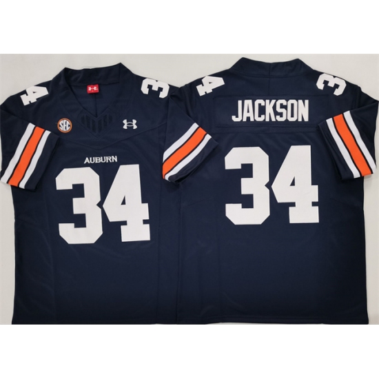 Men's Auburn Tigers #34 Bo Jackson Navy 2024 F.U.S.E. Limited Stitched Jersey - Ujersey