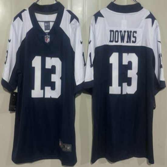 Men's Dallas Cowboys #13 Caleb Downs Limited Navy Alternate Vapor Jersey - Ujersey