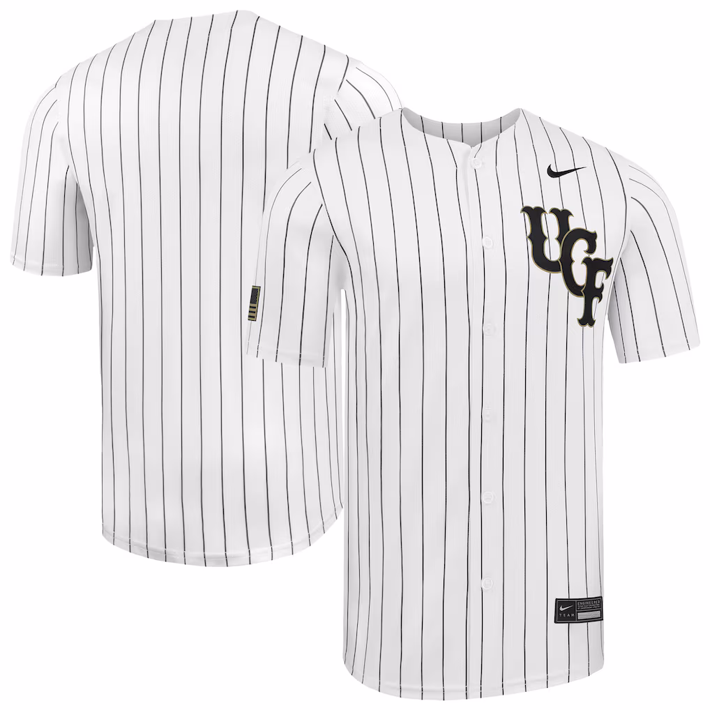 Men's Nike White UCF Knights Limited Baseball Jersey - SUjersey01