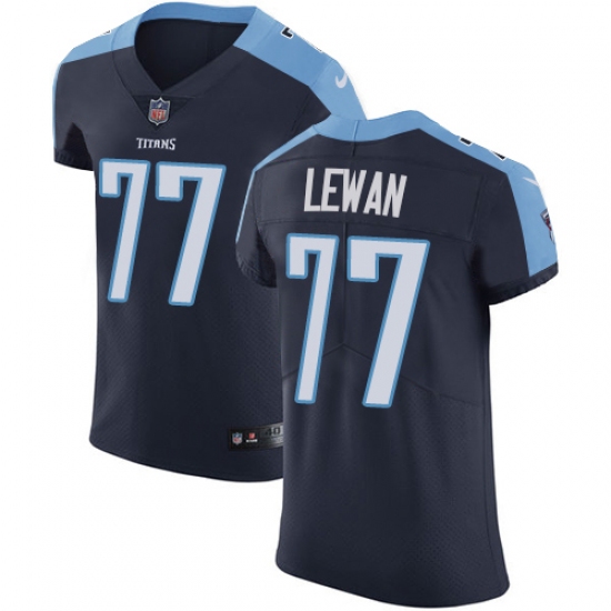 Men's Nike Tennessee Titans #77 Taylor Lewan Navy Blue Alternate Vapor Untouchable Elite Player NFL Jersey - Ujersey
