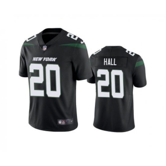 Men's New York Jets #20 Breece Hall 2022 Black Vapor Untouchable Limited Stitched Jersey - Ujersey