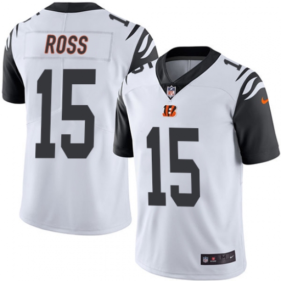 Youth Nike Cincinnati Bengals #15 John Ross Limited White Rush Vapor Untouchable NFL Jersey - Ujersey