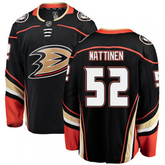 Youth Anaheim Ducks #52 Julius Nattinen Fanatics Branded Black Home Breakaway NHL Jersey - Ujersey