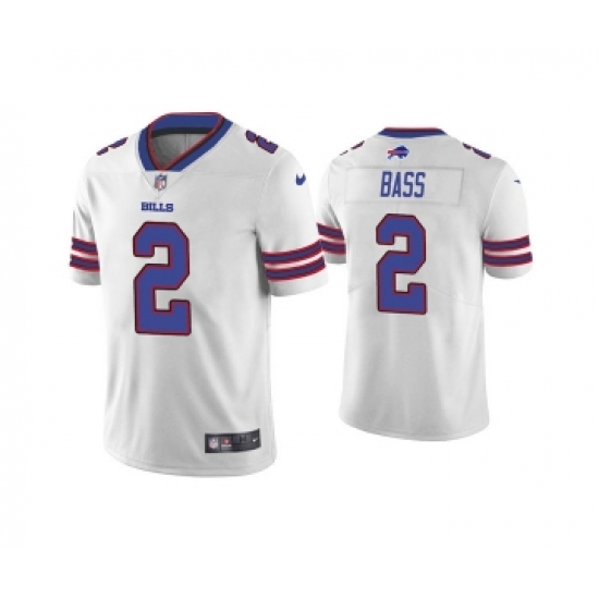 Men's Buffalo Bills #2 Tyler Bass White Vapor Untouchable Limited Stitched Jersey - Ujersey