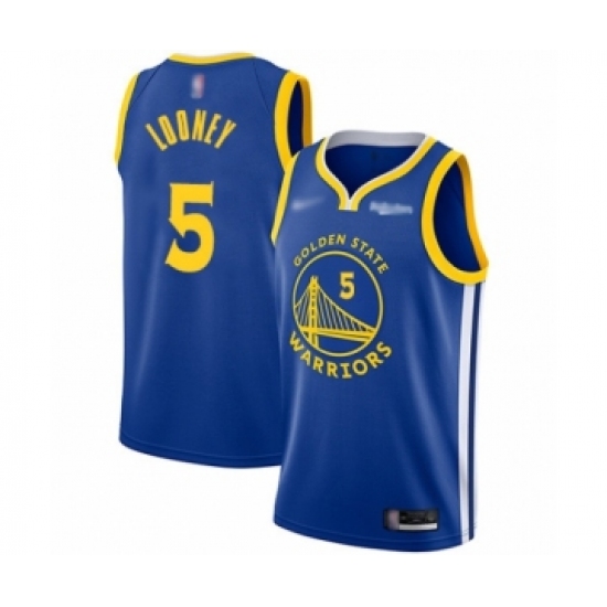 Women's Golden State Warriors #5 Kevon Looney Swingman Royal Finished Basketball Jersey - Icon Edition - Ujersey