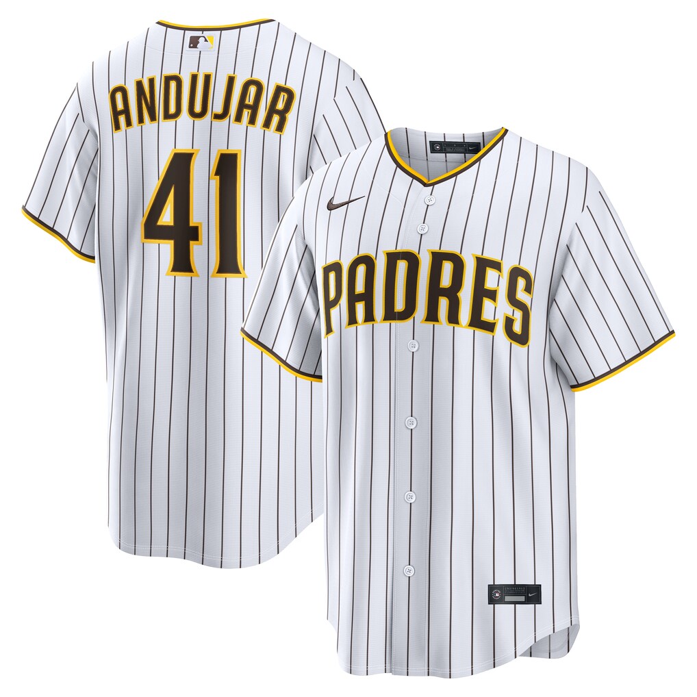 Men's San Diego Padres Miguel Andujar Nike White Home Replica Jersey - Ujersey