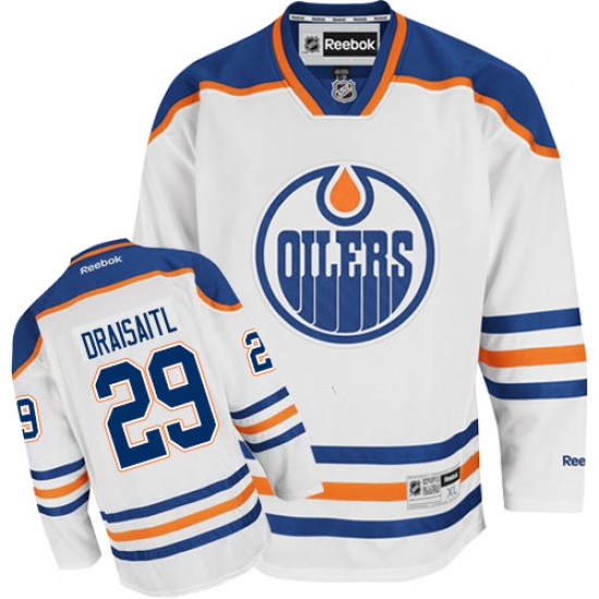 Women's Reebok Edmonton Oilers #29 Leon Draisaitl Authentic White Away NHL Jersey - Ujersey