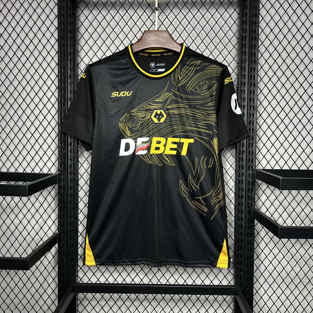 Wolves Football Jersey Away Custom Shirt 2024/25 - ujerseystore