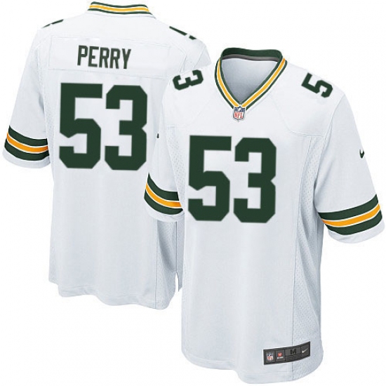 Men's Nike Green Bay Packers #53 Nick Perry Game White NFL Jersey - Ujersey