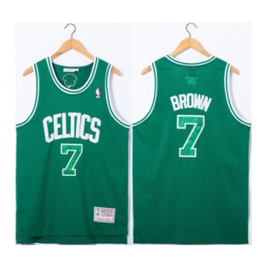 Men's Boston Celtics #7 Jaylen Brown Green Stitched Jersey - Ujersey