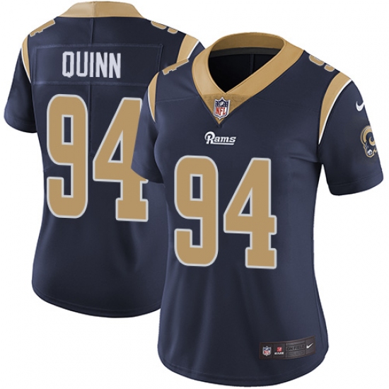 Women's Nike Los Angeles Rams #94 Robert Quinn Navy Blue Team Color Vapor Untouchable Limited Player NFL Jersey - Ujersey