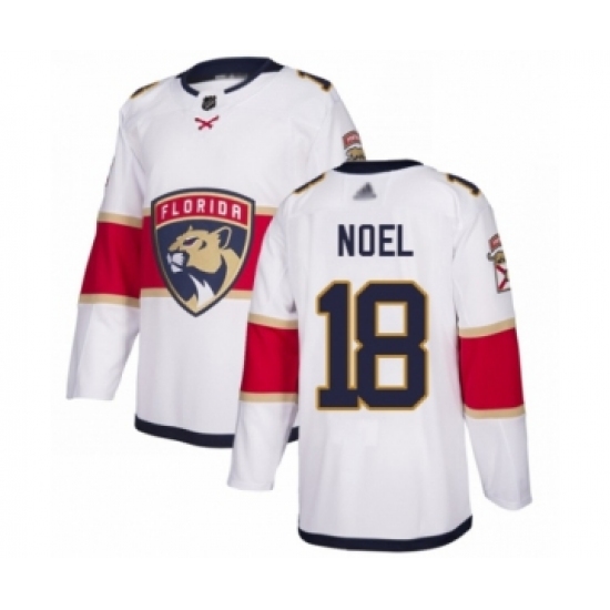 Men's Florida Panthers #18 Serron Noel Authentic White Away Hockey Jersey - Ujersey