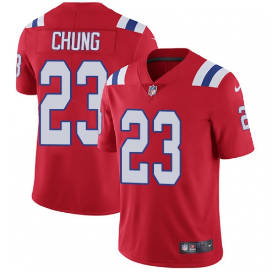 Youth Nike New England Patriots #23 Patrick Chung Red Alternate Vapor Untouchable Limited Player NFL Jersey - Ujersey