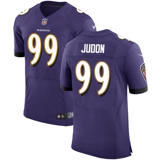 Men's Nike Baltimore Ravens #99 Matt Judon Elite Purple Team Color NFL Jersey - Ujersey