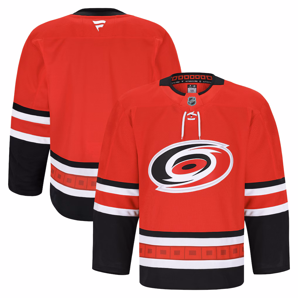 Men's Carolina Hurricanes Fanatics Red Alternate Authentic Pro Jersey - ujerseystore